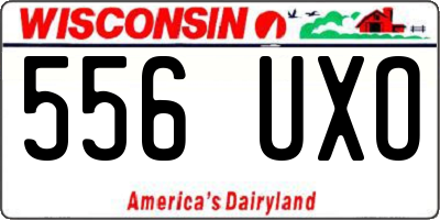 WI license plate 556UXO