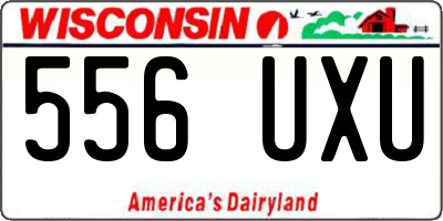 WI license plate 556UXU