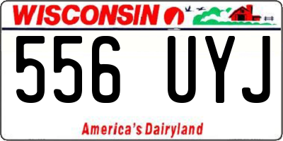 WI license plate 556UYJ
