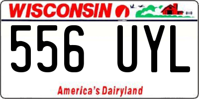WI license plate 556UYL
