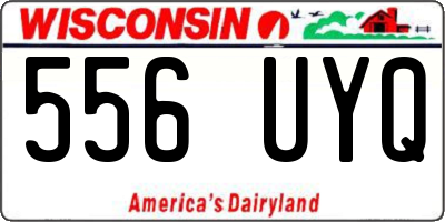 WI license plate 556UYQ