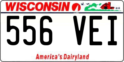 WI license plate 556VEI