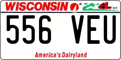 WI license plate 556VEU