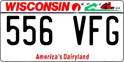 WI license plate 556VFG