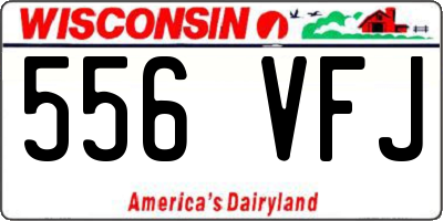 WI license plate 556VFJ