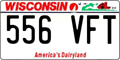 WI license plate 556VFT