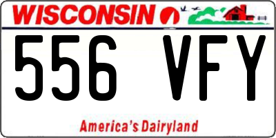 WI license plate 556VFY
