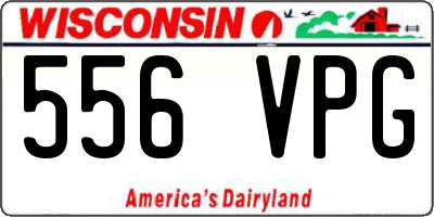 WI license plate 556VPG