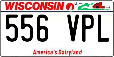 WI license plate 556VPL