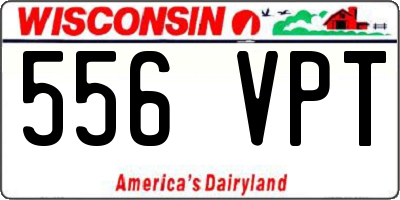 WI license plate 556VPT