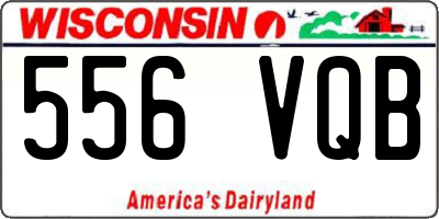 WI license plate 556VQB