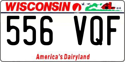 WI license plate 556VQF