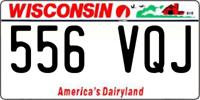 WI license plate 556VQJ