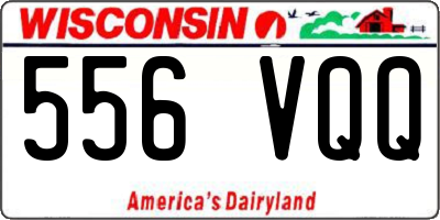 WI license plate 556VQQ