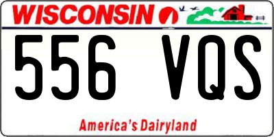 WI license plate 556VQS