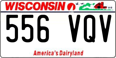 WI license plate 556VQV