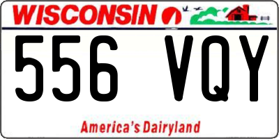 WI license plate 556VQY
