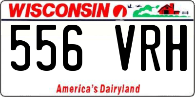 WI license plate 556VRH