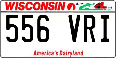 WI license plate 556VRI