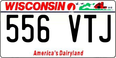 WI license plate 556VTJ