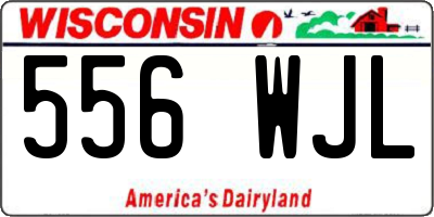 WI license plate 556WJL