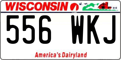 WI license plate 556WKJ