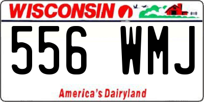 WI license plate 556WMJ