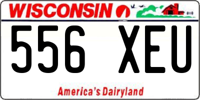WI license plate 556XEU