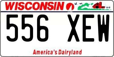 WI license plate 556XEW