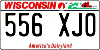 WI license plate 556XJO