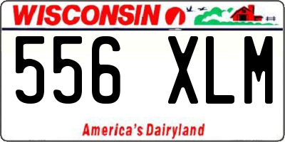 WI license plate 556XLM