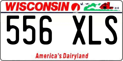 WI license plate 556XLS