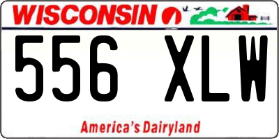 WI license plate 556XLW