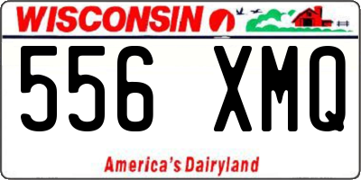 WI license plate 556XMQ