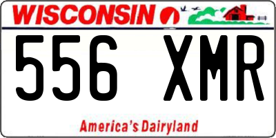 WI license plate 556XMR