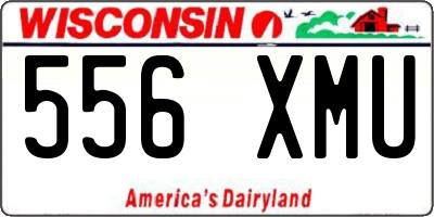 WI license plate 556XMU