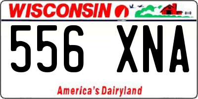WI license plate 556XNA