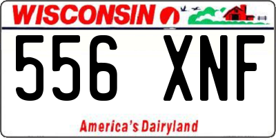 WI license plate 556XNF