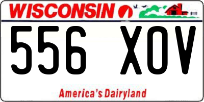 WI license plate 556XOV