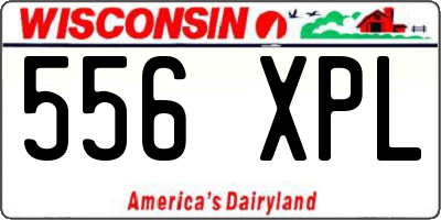 WI license plate 556XPL