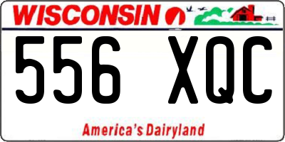 WI license plate 556XQC