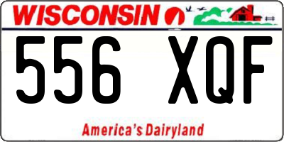 WI license plate 556XQF