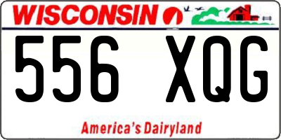 WI license plate 556XQG
