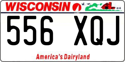 WI license plate 556XQJ