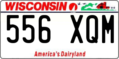 WI license plate 556XQM