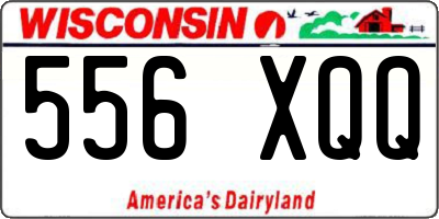 WI license plate 556XQQ