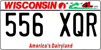 WI license plate 556XQR