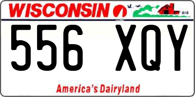 WI license plate 556XQY
