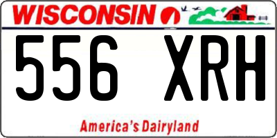 WI license plate 556XRH