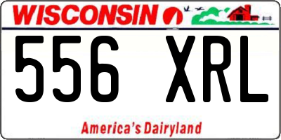 WI license plate 556XRL